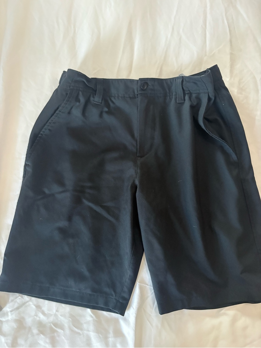 Boys Black Classic Golf Shorts
